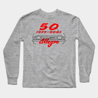 Austin Allegro classic car outline 50th anniversary special edition (black) Long Sleeve T-Shirt